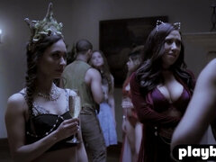 큰 엉덩이, 큰 가슴, 금발의, 흑갈색 머리, 커플, 그룹, 밀프, 엄마