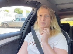 Bbw, Kuřba, Auto, Macaté, Kondom, Milf žcbp, Venku, Na veřejnosti