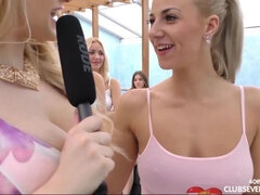 Blondýna, Brunetka, Klub, Evropské, Párty, Vyholené, Stydlivá, Teenka