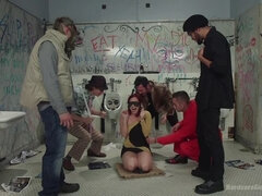 Anal, Pik sutte, Trældom, Dobbelt penetration, Gangbang, Hårdt, Straf, Hård sex