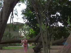 Playa, Bikini, Rubia, Novia, Perforación, Afeitado, Flaco, Fumando