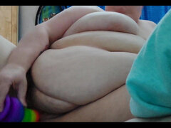 Leie, Dildo, Frau, Brille, Masturbation, Solo