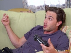 デカパイ, フェラチオ, カップル, 巨大, 母, 現実, 義母, オッパイの