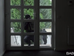 아기, 금발의, 자동차, 커플, 도기스타일, 유럽인, 야외의, 현실