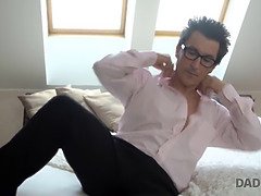 Experienced guy penetrates sons hot GF while guy