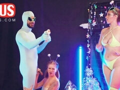 Toccando, Gruppo, Baciando, Lesbica, Orgasmo, Orgia