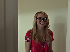 BRCC - Shy blonde teen Peyton gets creampied at her casting!