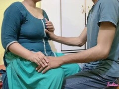 18, Stjärt mot mun, Moster, Stor stjärt, Grovt språk, Indisk, Mogen, Fitta