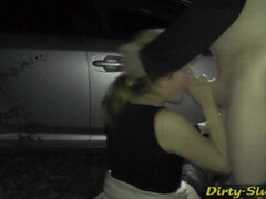 Blonde MILF gangbanged in Public - amateur porn