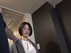 Poindexter  Pale Japanese wife fulfills her husbands hotwife fantasy