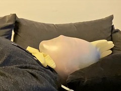 Fétiche, Homosexuelle, Gants, Hard, Latex, Masturbation, Solo, Jouets