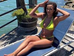 Biquine, Morena, Ébano negroa, Beijar, Masturbação, Mamilos, Ao ar livre cartaz de rua outdoor