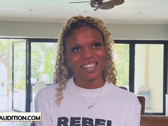 African blondie ebony model on casting