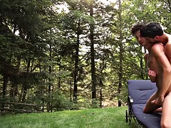 Anal, Verga grande, Mamada, Pareja, Gay, Al aire libre