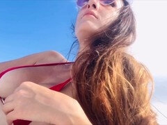 Strand, Flashen, Milf, Nackt, Im freien, Öffentlich