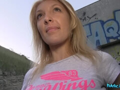 Amatéři, Blondýna, Kuřba, Creampie, Venku, Různé pohledy, Na veřejnosti