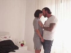 Grosser arsch, Grosser schwanz, Braunhaarige, Spermaladung, Aufs gesicht abspritzen, Hardcore, Milf, Titten