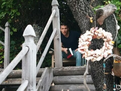 69, Chambre à dormir, Sucer une bite, Brunette brune, Queue, En levrette, Lesbienne, Train