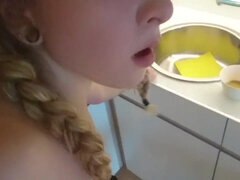 Amatør, Blondine, Far, Pov, Røv slikning, Teenager