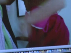 Grosser arsch, Grosser schwanz, Britisch, Braunhaarige, Schwanz, Masturbation, Muschi, Titten