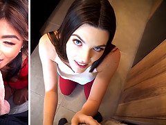 가슴이 큰, 머리카락이 많은, Hd, 힐, 대단히, 셀카, 보지, 금기