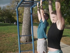 The stepbrother of the handsome twink is ready for a rimjob