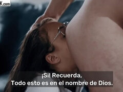 PERVERTED priest blesses virgin teen with his holy cum - Gia Derza