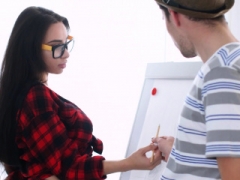 Pijpbeurt, Bruinharig, Europees, Vingeren, Hardcore, Hd