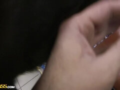 Duże cycki, Blondynka, Twarzowy, Obcasy, Publiczny, Pończochy