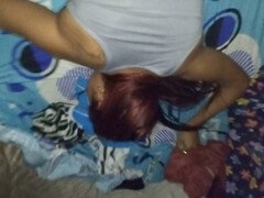 18 años, Amateur, Tía, Dormitorio, Cornudo, Indio