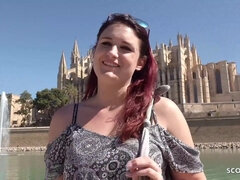 Tette grandi, Imbrogliare, Tedesca amatoriale, Hardcore, Tette naturali, All'aperto, Pubblico, Tette