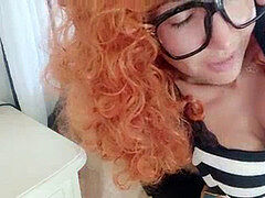 素人, イタリア人, 熟年, 淫乱熟女, 赤毛, ヤリマンの