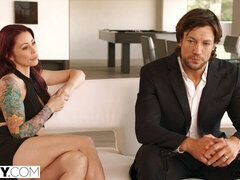 Enthousiasteling, Anaal, Grote lul, Pijpbeurt, Hardcore, Hakken, Roodharige vrouw, Lang