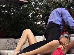 Blonde MILF with Glasses