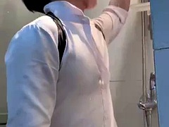 Ázsiai, Kínai, Meleg, Zuhanyozó, Egyedül