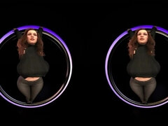 VR Girl with big boobs and sexy ass (VR Test)