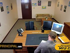 Harper Madison gets called to the principal's office for naughty antics - Perv Principal's rules!