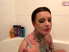 Latex catsuit, ass fuck, homemade anal