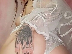 素人, デカ尻, 一人, タトゥー, 結婚式