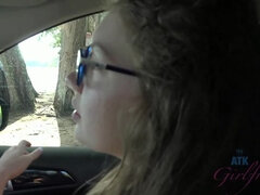 Amateur, Playa, Penetracion con dedos, Novia, Gafas, Coño, Fumando, Tetas