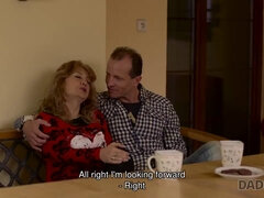 George Uhl dominates Eveline Dellai's tight pussy and licks her mouth and ass