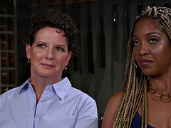 Związanie dyscyplina & dominacja uległość, Czarny, Niewola, Ciemna karnacja, Lesbijka, Bielizna, Zabawki