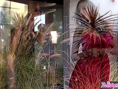 Slaapkamer, Grote mammen, Blond, Jurk, Hd, Zoenen, Kut duiken, Anaal likken