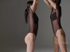 Sort, Fleksibel, Brystvorter, Lille kvinde, Barberet, Bryster