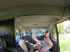 Princess Pari and female driver share sex toy