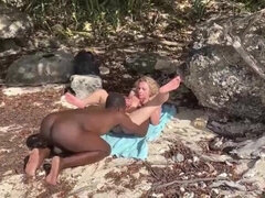Beach Encounter With BIG BLACK PENIS