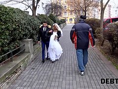 Czech bride Claudia Macc fucked in front of her upset groom