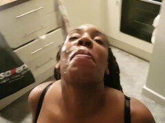 Busty tits ebony whore KIKI