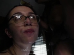 Busty Latina Sucks BBC Neighbor's Big Dick Until He Cums in Her Mouth