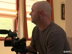 アメリカ人, ブロンド, フェラチオ, イく瞬間, チン, なめる, オマンコ, 剃毛